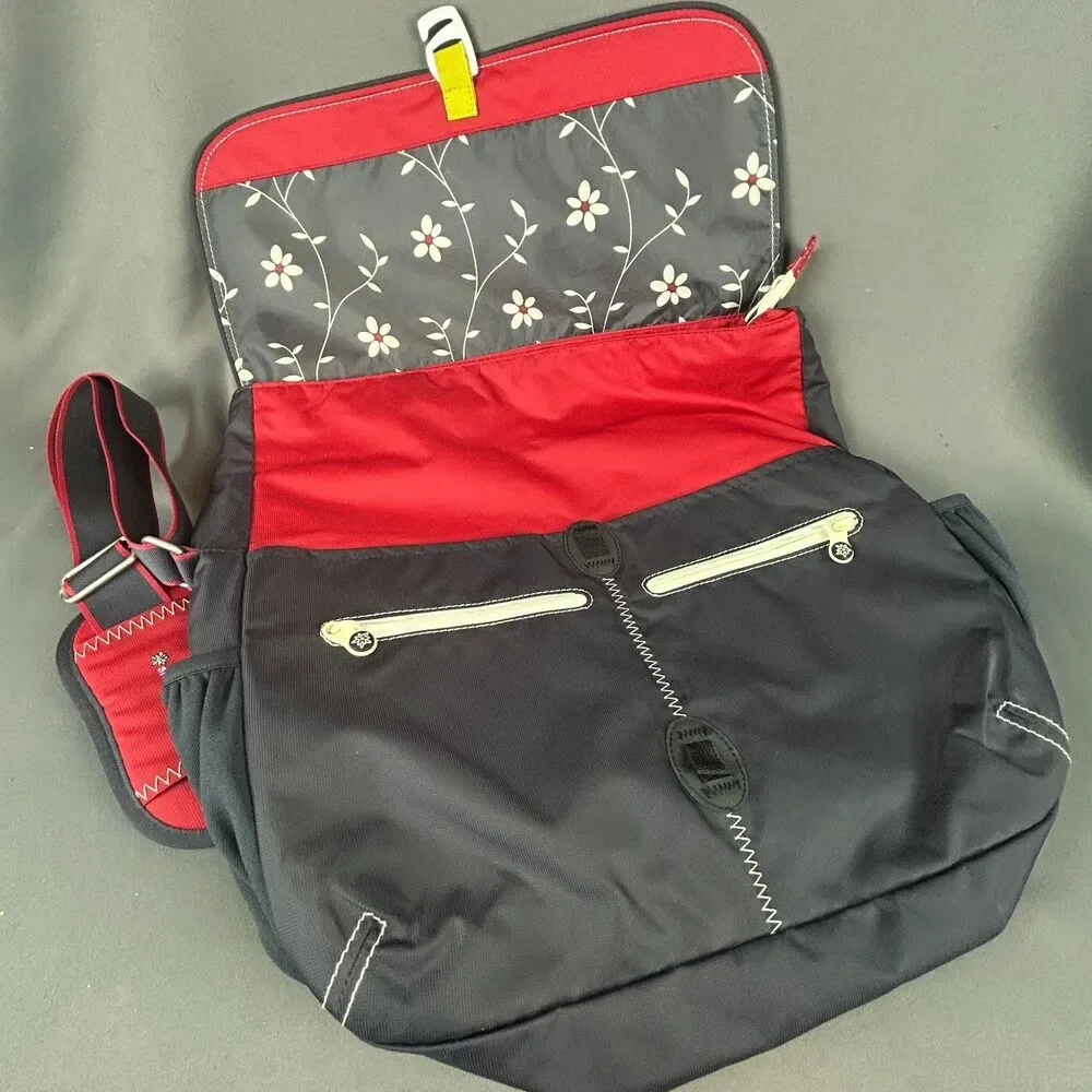 Sherpani Verve Crossbody Red Black Messenger Yoga Travel Tote Bag 12